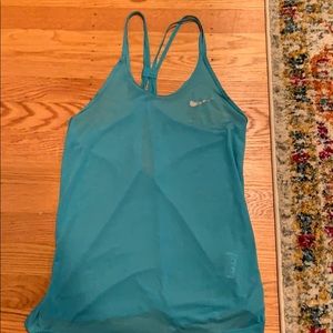 Blue Nike Running Tank